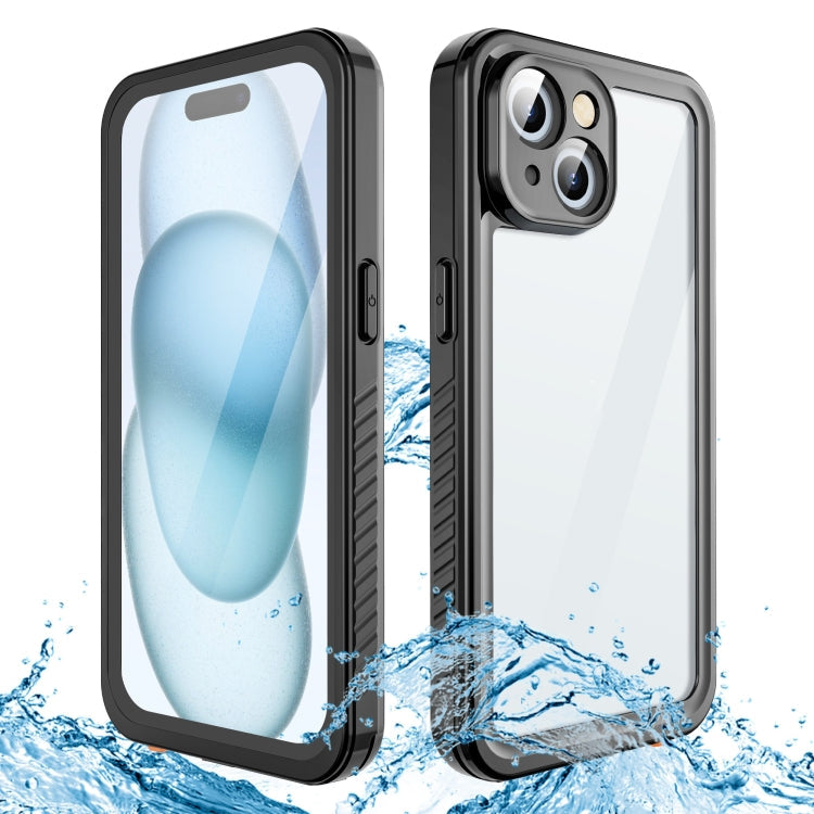 For iPhone 15 RedPepper Shockproof IP68 Waterproof PC + TPU Protective Case(Black)