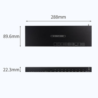 Measy MV4391 9-screen 4K HDMI 1080P Simultaneous Display Splitter(UK Plug)