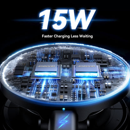 JOYROOM JR-ZS408 Metal Car Magnetic Wireless Charger Holder(Black)