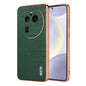 For OPPO Find X6 Pro AZNS Electroplated Frame Crocodile Texture Full Coverage Phone Case(Green)