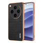 For OPPO Find X8 Pro AZNS Electroplated Frame Crocodile Texture Full Coverage Phone Case(Black)