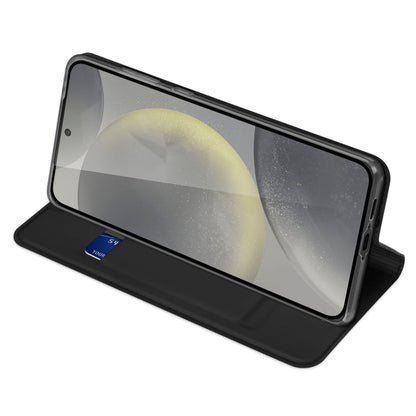For Samsung Galaxy S24 FE 5G DUX DUCIS Skin Pro Series Flip Leather Phone Case(Black)