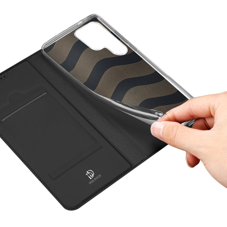 For Samsung Galaxy S25 Ultra 5G DUX DUCIS Skin Pro Series Flip Leather Phone Case(Black)