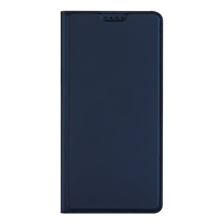 Pour Samsung Galaxy S25 5G DUX DUCIS Skin Pro Series Étui portefeuille en cuir (Bleu)