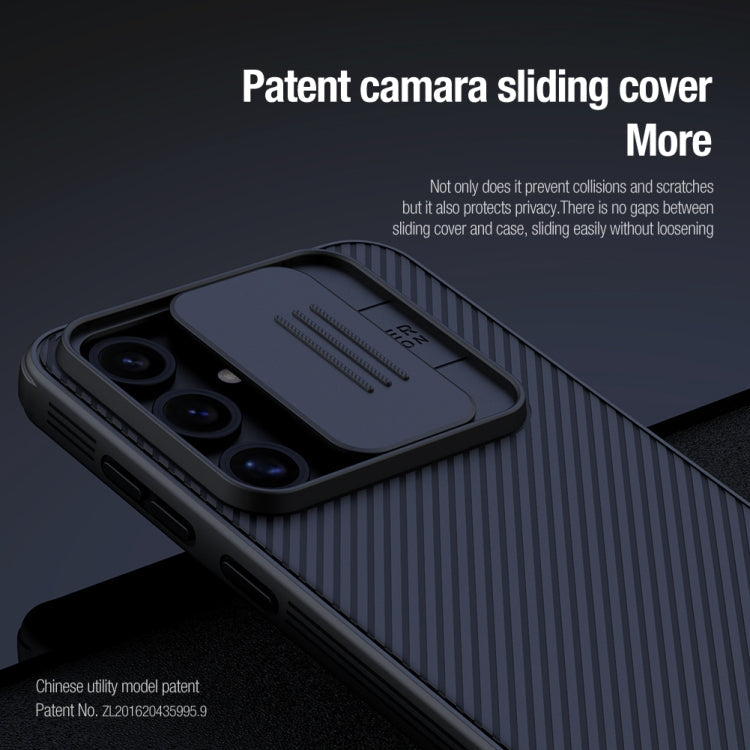 Pour Samsung Galaxy S24 FE 5G NILLKIN Black Mirror Pro Series Camshield Coque de téléphone en PC (Noir)