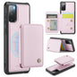 Pour Samsung Galaxy S20 FE JEEHOOD J05 Étui portefeuille en cuir magnétique de style professionnel avec blocage RFID (Rose)