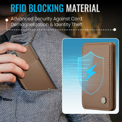 Pour Samsung Galaxy S20 FE JEEHOOD J05 Housse de téléphone en cuir RFID style professionnel magnétique (marron)