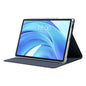 For Teclast T50 HD / T50 Max Anti-slip Texture Smart Tablet Leather Folio Case(Dark Blue)