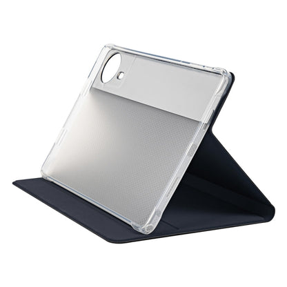 For Teclast T50 HD / T50 Max Anti-slip Texture Smart Tablet Leather Folio Case(Dark Blue)