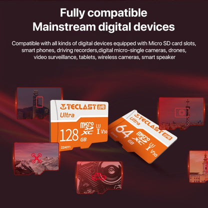Teclast U3 Carte TF / Carte Micro SD ultra-rapide, Mémoire : 64 Go
