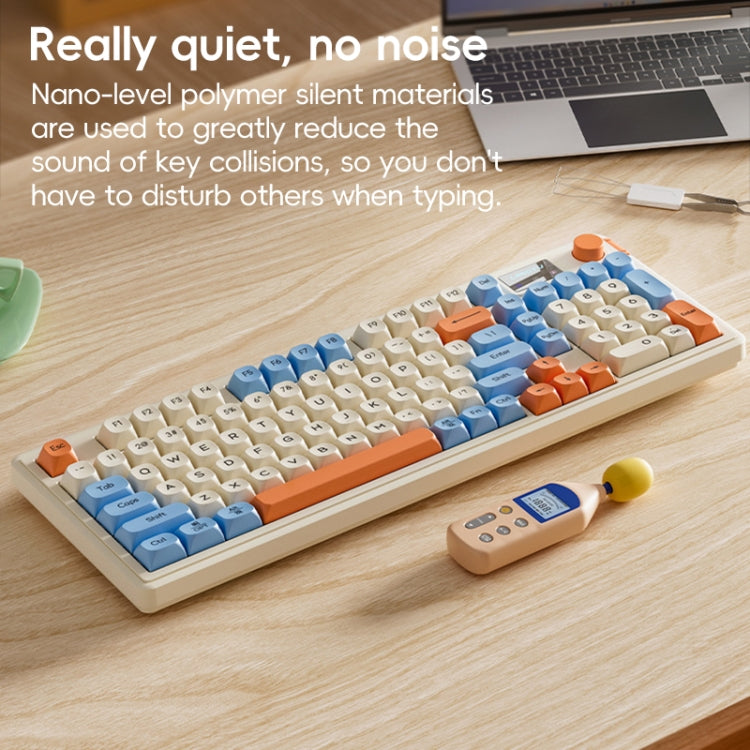 LANGTU L98 Wireless RGB Tri-mode Mechanical Gaming Keyboard(Green)