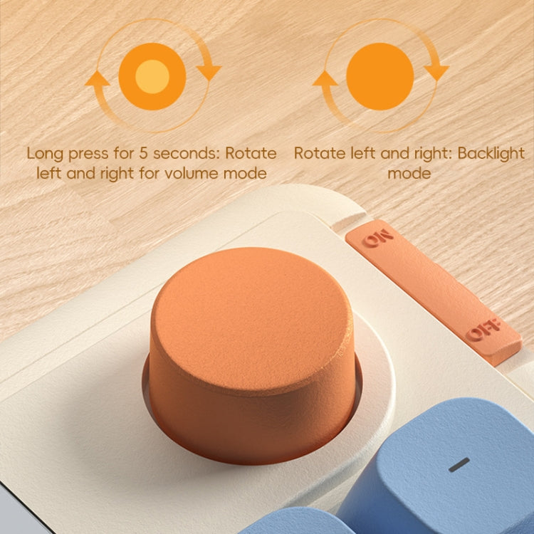 LANGTU L98 Wired RGB Gaming Keyboard(Blue White)