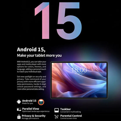 Teclast T65 Max Tablet PC 13 inch, 8GB+256GB,  Android 15 MediaTek Helio G99 Octa Core, 4G LTE Dual SIM