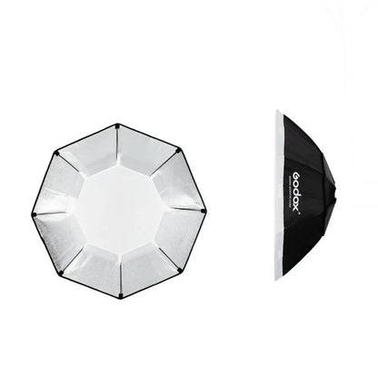 Godox Octagon Softbox Flash Speedlite Studio Photo Light Soft Box with Bowens Mount, Size:120cm