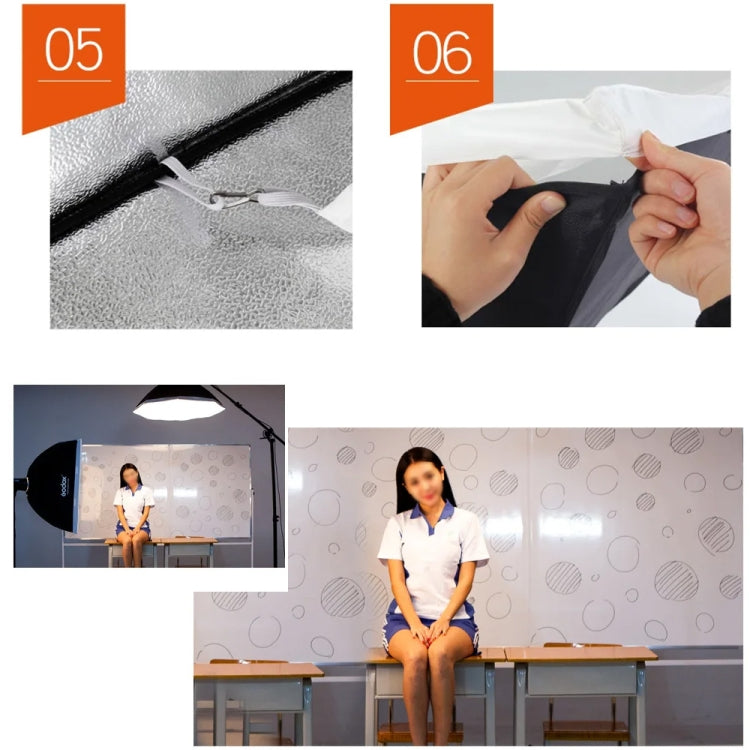 Godox Octagon Softbox Flash Speedlite Studio Photo Light Soft Box with Bowens Mount, Size:120cm