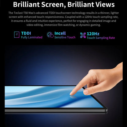 Teclast T50 Max Tablet PC 11 inch, 8GB+256GB,  Android 14 MediaTek Helio G99 Octa Core, 4G LTE Dual SIM
