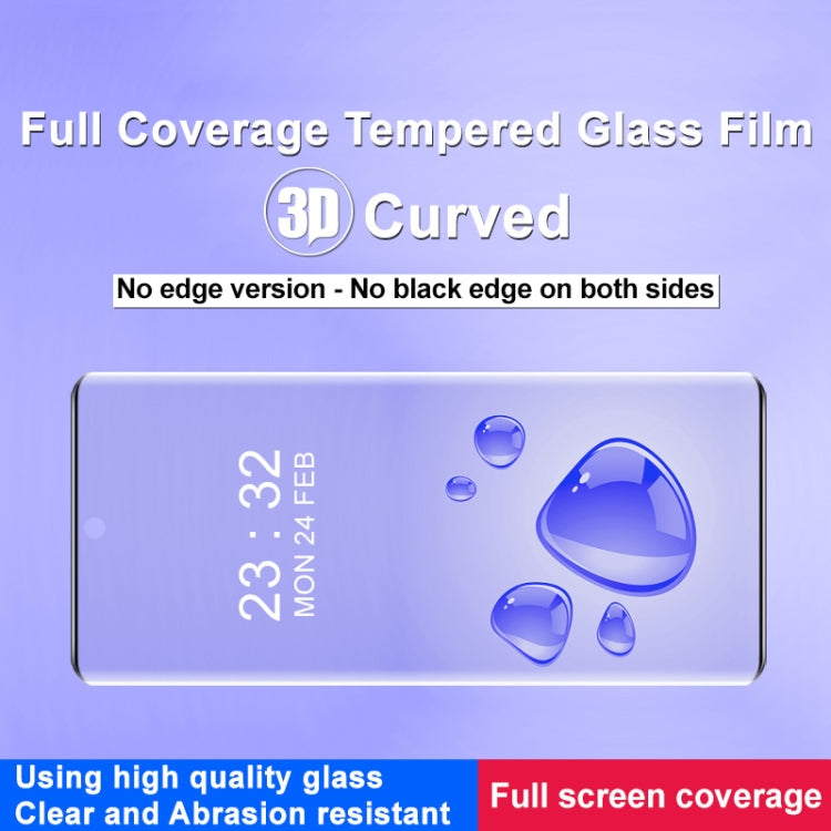 Pour Realme GT 6 5G Global imak Version Sans Bords Film Verre Trempé Incurvé 3D Plein Écran