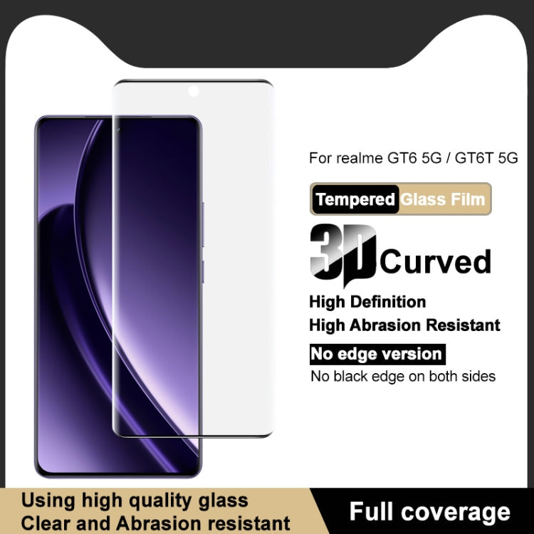 For Realme GT Neo6 5G imak No Edge Version 3D Curved Full Screen Tempered Glass Film