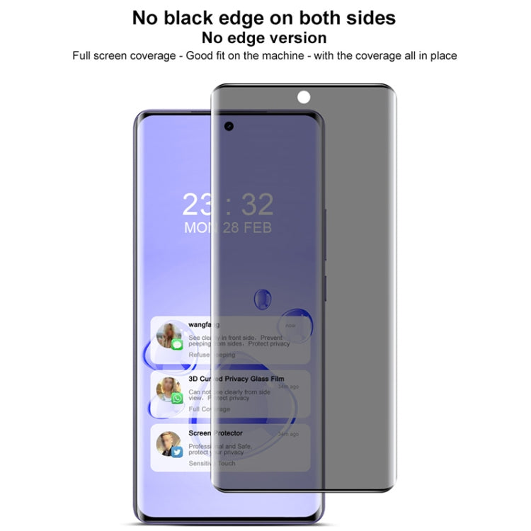 For Realme GT Neo6 SE 5G imak No Edge Version 3D Curved Privacy Full Screen Tempered Glass Film