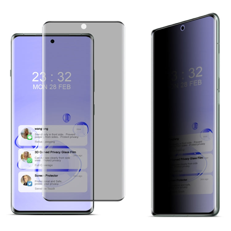 For OnePlus Ace 3 Pro imak No Edge Version 3D Curved Privacy Full Screen Tempered Glass Film