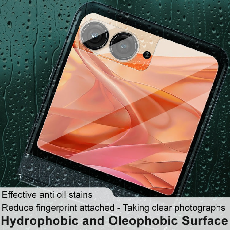 For Motorola Razr 50 1 Sets imak Integrated Lens Film + Glass Rear Screen Sticker