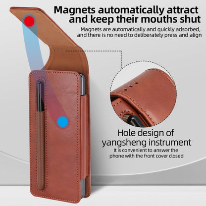 For Samsung Galaxy Z Fold 3 / 4 / 5 / 6 VIETAO Retro Thinking Series PU Shockproof Phone Bag, Without Pen(Blue)