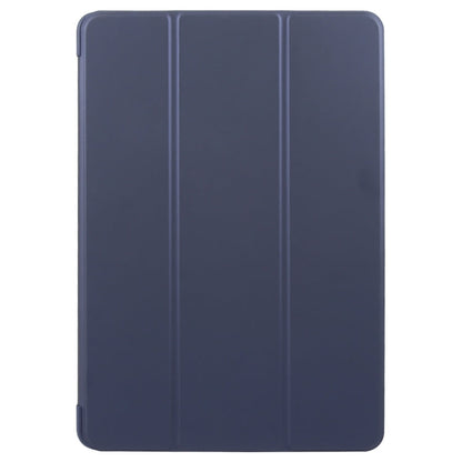 For Huawei MatePad 11.5 S GEBEI 3-folding Holder Shockproof Flip Leather Tablet Case(Dark Blue)