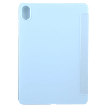 For Huawei MatePad 11.5 S GEBEI 3-folding Holder Shockproof Flip Leather Tablet Case(Sky Blue)