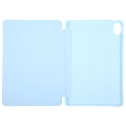 For Huawei MatePad 11.5 S GEBEI 3-folding Holder Shockproof Flip Leather Tablet Case(Sky Blue)