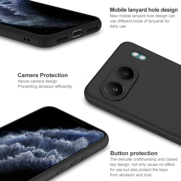 Pour OnePlus Nord 4 Coque de téléphone en TPU dépoli antichoc série IMAK UC-3 (Noir)