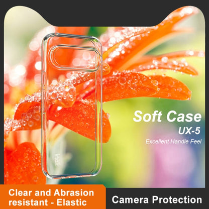 For Google Pixel 9 Pro IMAK UX-5 Series Transparent Shockproof TPU Protective Phone Case(Transparent  Black)