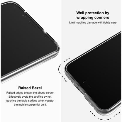 For Google Pixel 9 Pro IMAK UX-5 Series Transparent Shockproof TPU Protective Phone Case(Transparent  Black)
