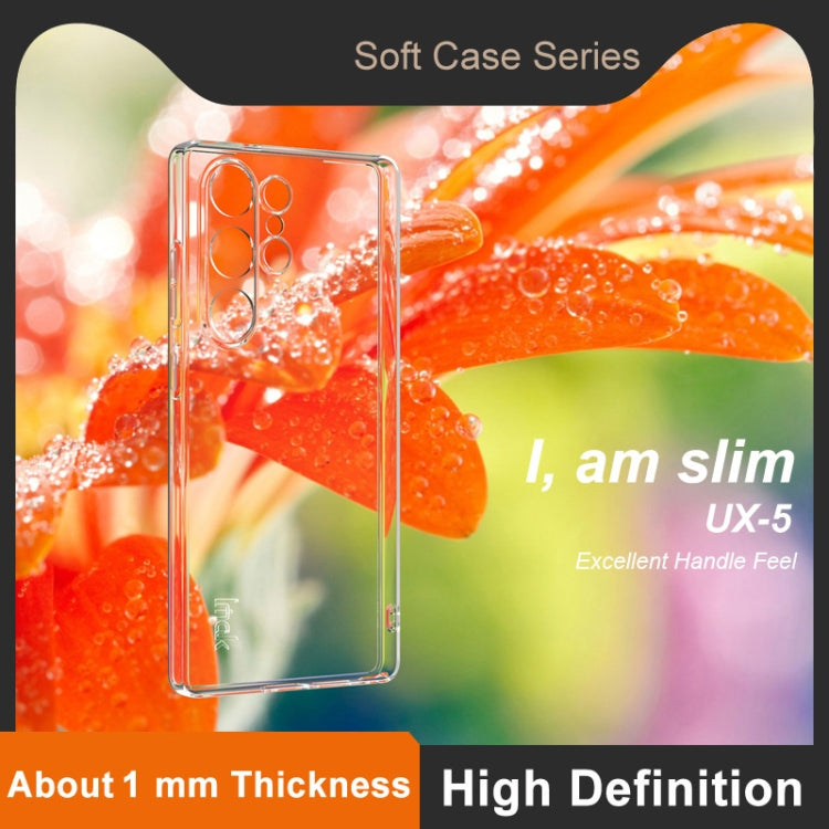 For Samsung Galaxy S25 Ultra 5G imak UX-5 Series Super Slim Transparent Shockproof TPU Protective Case(Transparent)