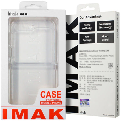 Pour Honor Magic V Flip imak série UX-6 Coque de téléphone invisible en TPU antichoc tout compris avec coussin d'air (transparent)