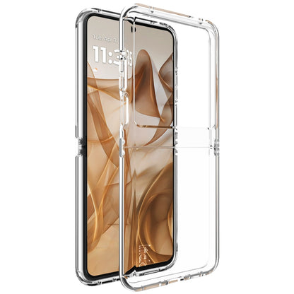 For Motorola Razr 50 imak UX-6 series All-inclusive Shockproof Airbag TPU Invisible Phone Case(Transparent)