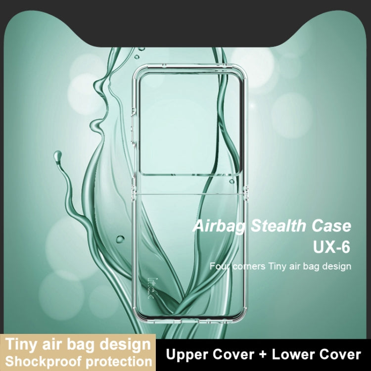 For Motorola Razr 50 imak UX-6 series All-inclusive Shockproof Airbag TPU Invisible Phone Case(Transparent)