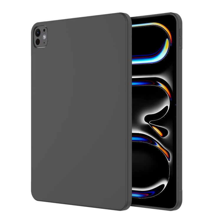 For iPad Pro 11 2025 / 2024 Mutural Silicone Microfiber Tablet Case(Black)