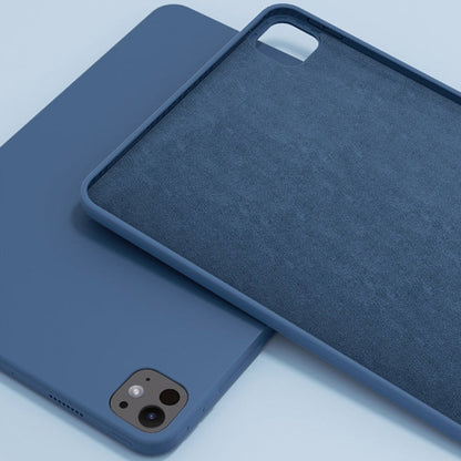 For iPad Pro 13 2025 / 2024 Mutural Silicone Microfiber Tablet Case(Midnight Blue)