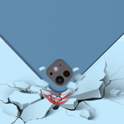 For iPad Pro 11 2025 / 2024 Mutural Silicone Microfiber Tablet Case(Midnight Blue)