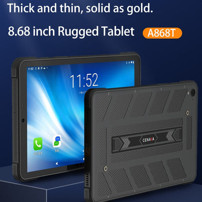 CENAVA A868T IP68 Rugged Tablet PC, 8GB+128GB, 8.68 inch Android 13 MT8788 Octa Core, 4G Network(US Plug)