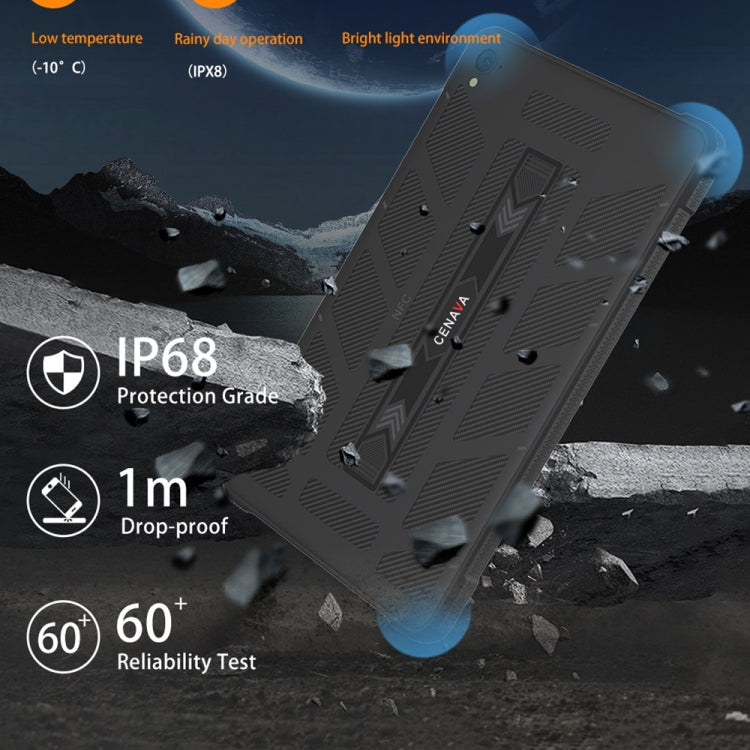 CENAVA A868T IP68 Rugged Tablet PC, 8GB+128GB, 8.68 inch Android 13 MT8788 Octa Core, 4G Network(US Plug)