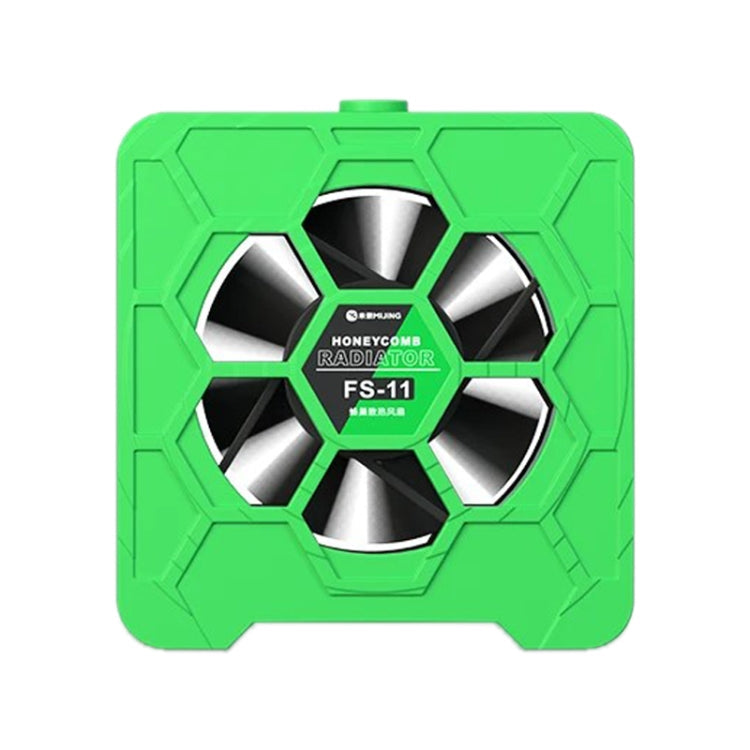 Mijing FS-11 Cooling + UV Curing + Smoke Extraction Honeycomb Radiating Fan(Green)