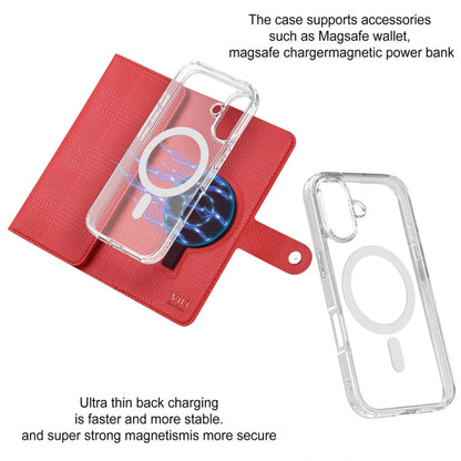 For iPhone 16 Pro ViLi GHA-C Series RFID MagSafe Magnetic Flip Leather Phone Case(Red)