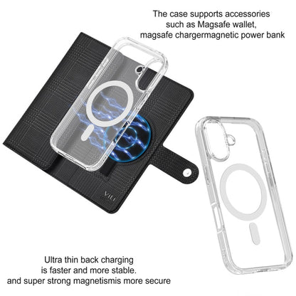 For iPhone 13 Pro Max ViLi GHA-C Series RFID MagSafe Magnetic Flip Leather Phone Case(Black)