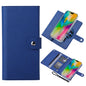 Pour iPhone 16 ViLi GHB-C Series Étui de téléphone en cuir à rabat magnétique MagSafe RFID (bleu)