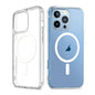 Pour iPhone 14 Pro Max Coque de Téléphone en PC + TPU Magnétique MagSafe Série ViLi MAG-C (Transparent)