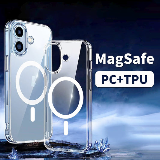 For iPhone 14 ViLi MAG-C Series MagSafe Magnetic PC + TPU Phone Case(Transparent)