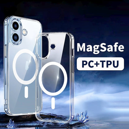 For iPhone 16 ViLi MAG-C Series MagSafe Magnetic PC + TPU Phone Case(Transparent)
