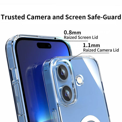 Pour iPhone 14 Pro Max Coque de Téléphone en PC + TPU Magnétique MagSafe Série ViLi MAG-C (Transparent)