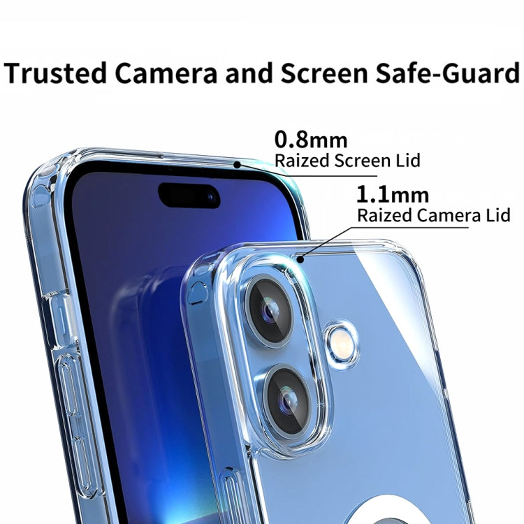 For iPhone 15 Plus ViLi MAG-C Series MagSafe Magnetic PC + TPU Phone Case(Transparent)